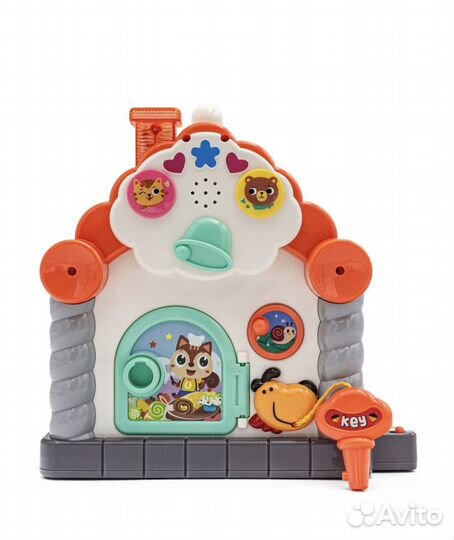 Развивающий бизиборд домик новый свет,звук