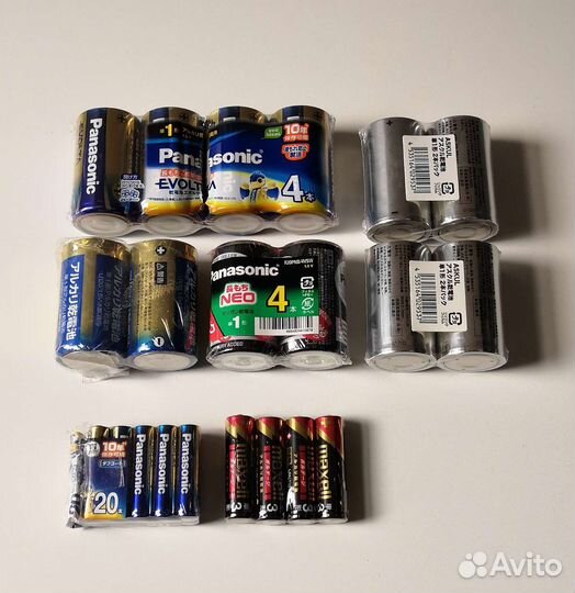 Батарейки Panasonic японские LR6, LR03, LR20