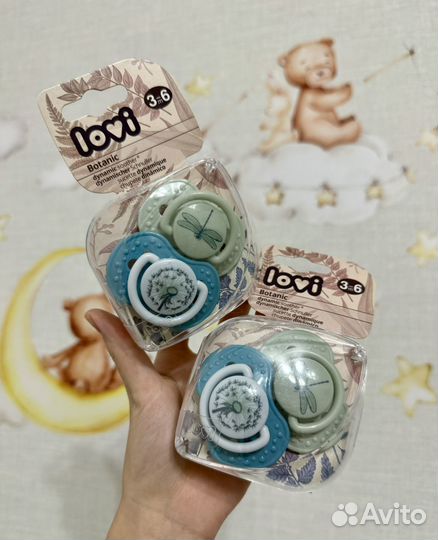 Соски пустышки lovi новые 3-6 месяев