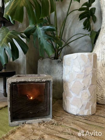 Бетонные кашпо, изделия из бетонна