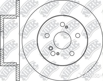 Тормозной диск задний Toyota Noah II (R70) 2007-2