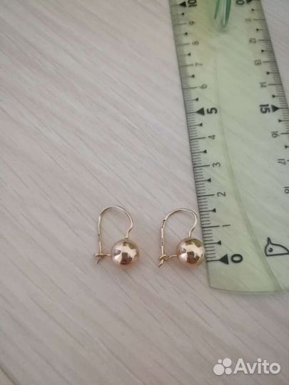 Золотые серьги советские