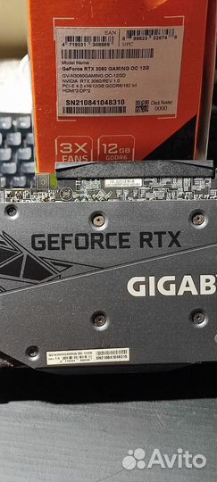 Gigabyte rtx 3060 12gb