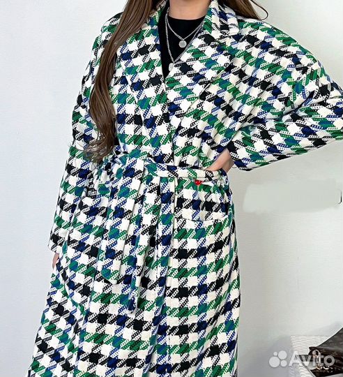 Новое пальто женское гусиная лапка 42 44 46 48