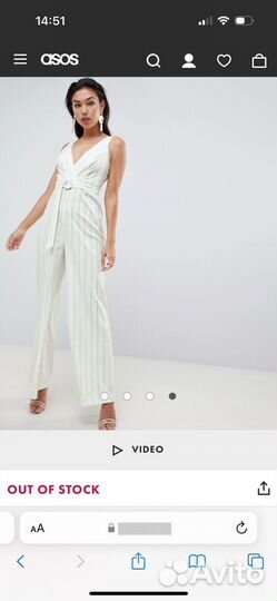 Комбинезон женский с широкими брюками