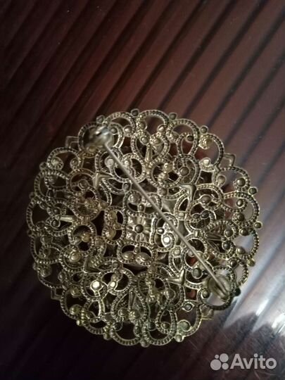 Брошь винтажная чехия