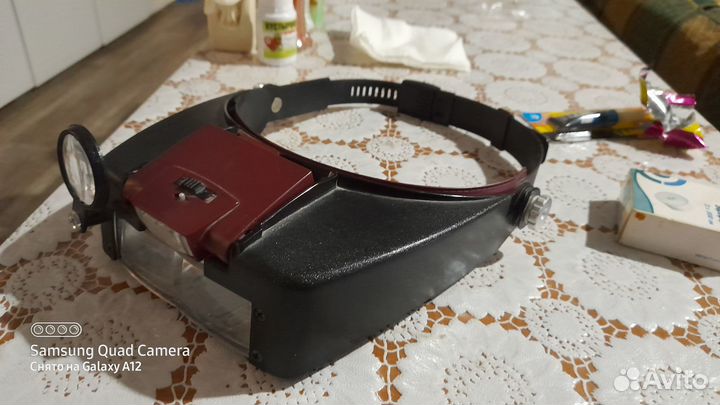 Лупа налобная с подсветкой