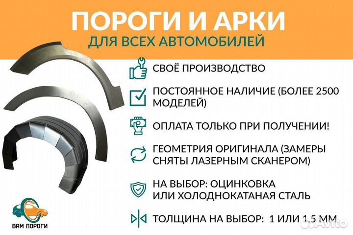 Ремонтные арки Daewoo Nexia