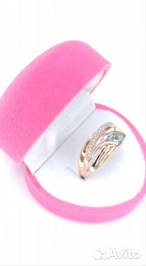 Кольцо золотое 585 гр 2,16 р 21,5(арт 124068) сп29