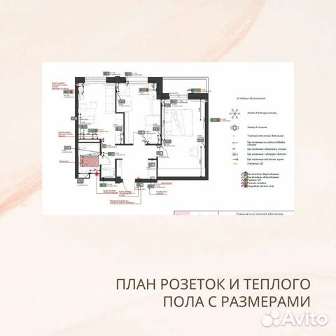 Дизайн проект Планировка квартиры +электрика