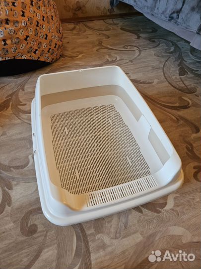 Лоток для кошек 50,5*39*23,5см бежевый