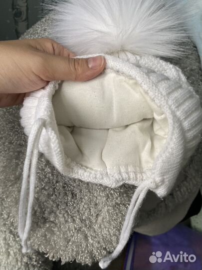 Шапка замняя для новорожденных