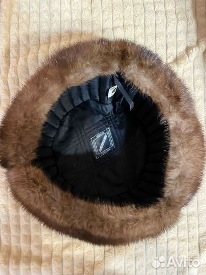 Норковая шапка мужская ушанка