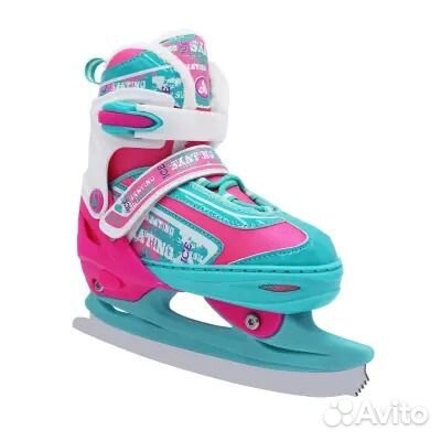 Коньки ледовые раздвижные RGX Player mint