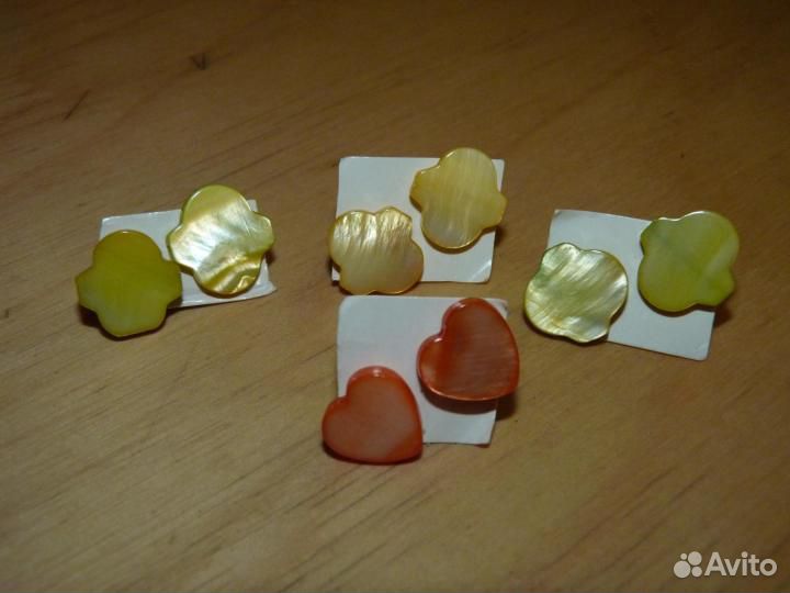 Серьги пусеты (гвоздики) новые