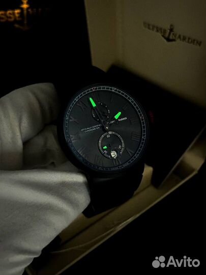 Премиальные мужские часы Ulysse Nardin черные