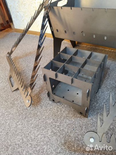 Коса донная-грабли.Печка Щепочница.Мангал разборн