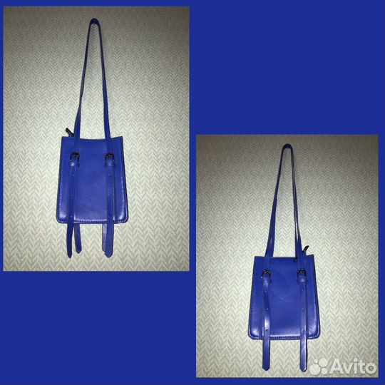 Сумка на плечо кобальтового цвета
