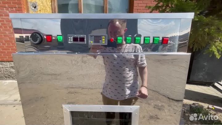 Коптильня горячего копчения с электростатикой