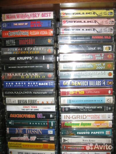 Аудиокассеты Метал Рок Поп Эстрада