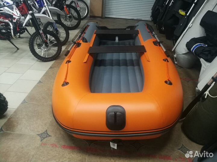 Лодка пвх Stormline Classic Air 335 графит-оранж