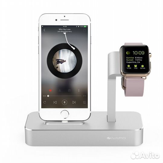 Ivapo подставка для iPhone и часов Apple Watch