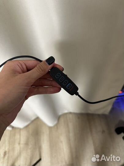 Кольцевая лампа со штативом 26см