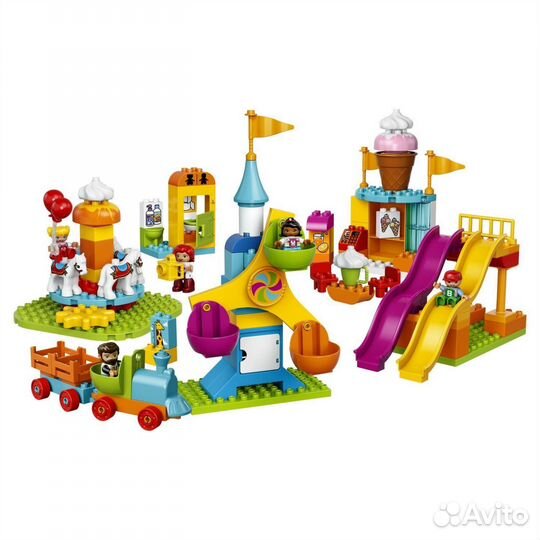 Lego duplo конструктор парк аттракционов