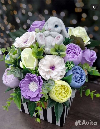 Букеты, наборы из мыла, ручная работа