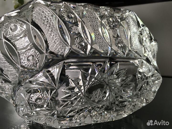 Ваза для фруктов Kristal Zajecar Югославия