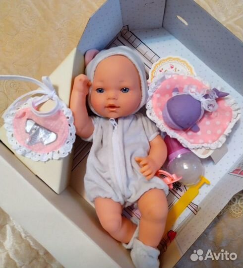 Пупс с аксессуарами 34см новый