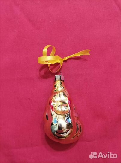 Улитка старинная ёлочная игрушка, выпуск 70-80-е г