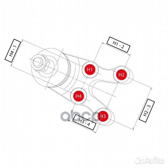 Опора шаровая nissan: terrano R20 05.96-06 CB03