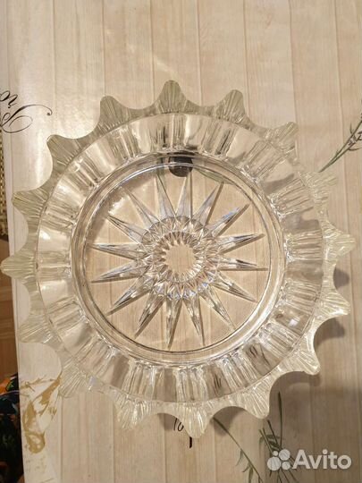 Хрустальный салатник. Винтаж