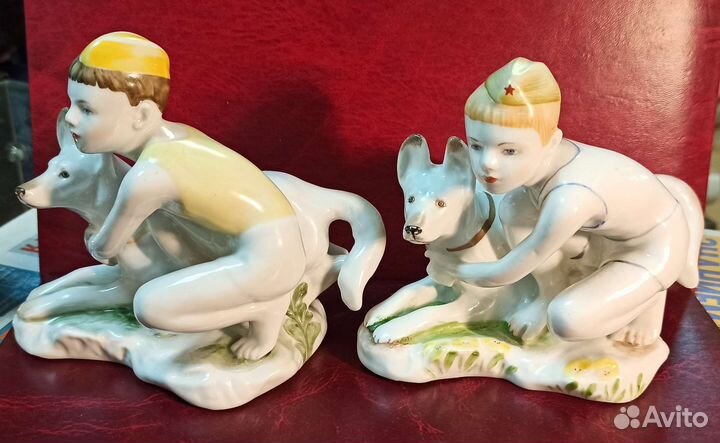 Статуэтка юный пограничник лфз СССР