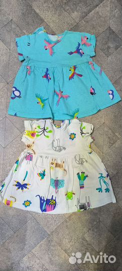 Вещи пакетом на двойняшек 74-80 размер