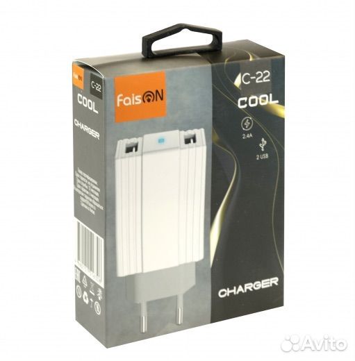 Сетевой блок питания FaisON C-22 на 2-USB порта