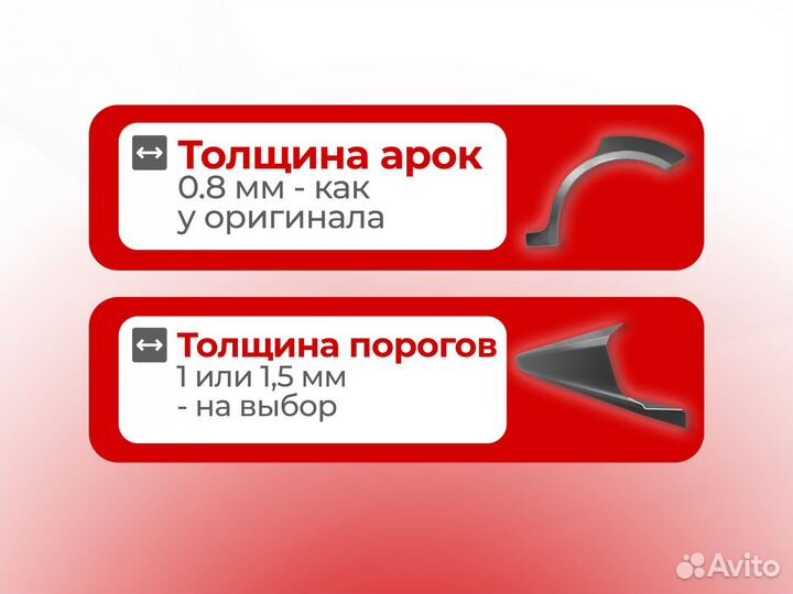 Ремонтные пороги и арки для Great Wall Бутово Южное