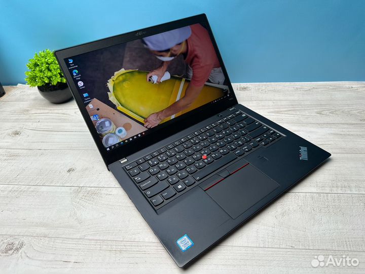 Тонкий Thinkpad T480s i5-8250u/16Гб/SSD256Гб/LTE