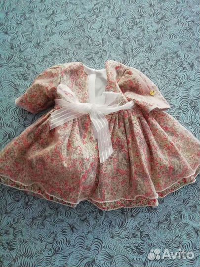 Туфельки и платье для кукол реборн 60 см