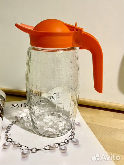 Кувшин 1,7л стекло с крышкой новый
