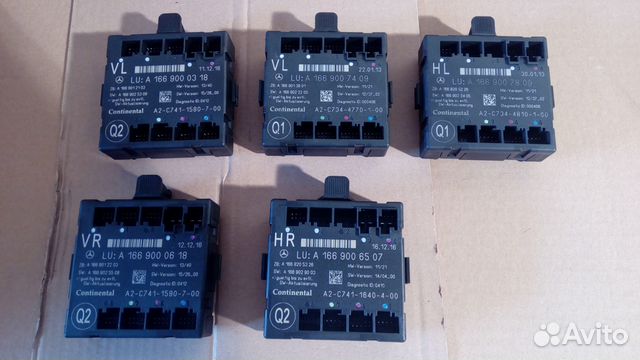 Мерседес GL166;GLS;GLE;ML. Блоки дверей