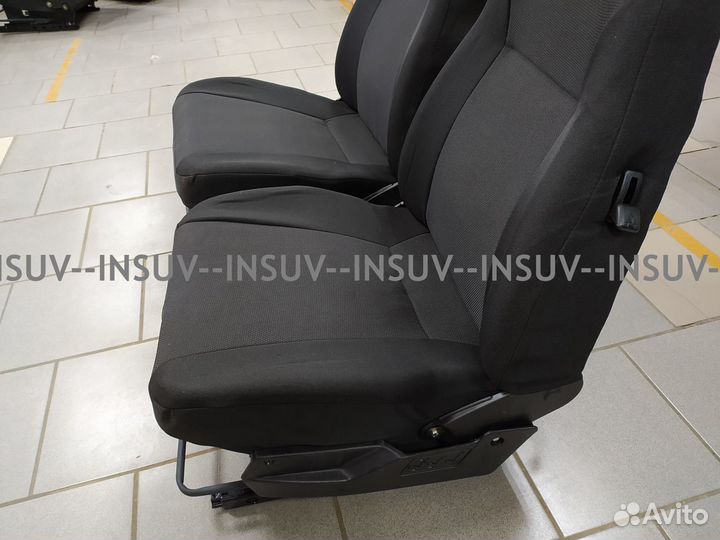 Комплект сидений Нива на каркасе 2110 черные+обогр
