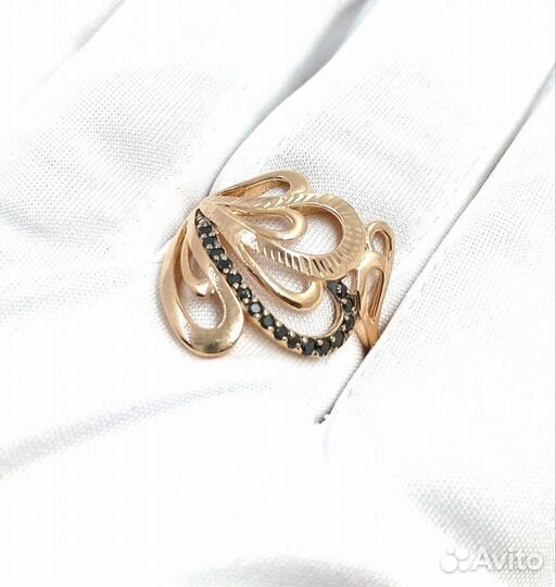 Золотое кольцо с фианитом 20р