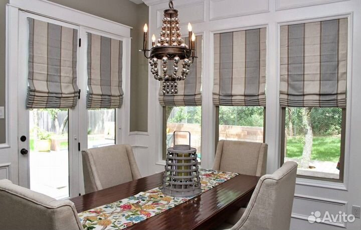 Римские шторы и жалюзи