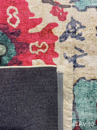 Красивый ковёр в гостиную без ворса хлопковый