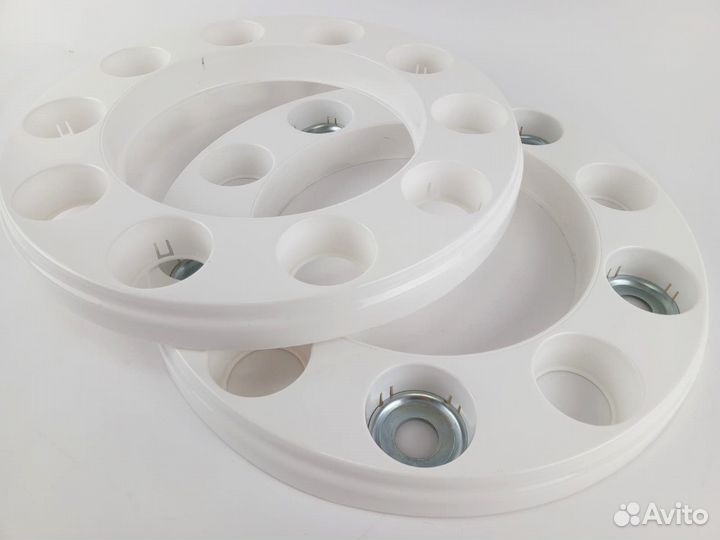 Колпаки 22.5 открытые белые обод к-т 2 шт