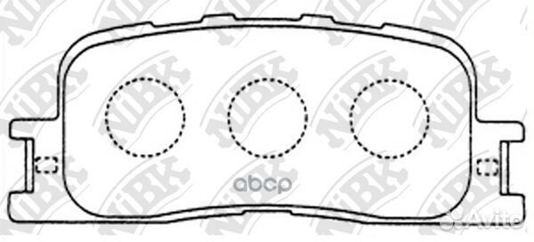 PN1458-nibk колодки дисковые з Toyota Camry Vi