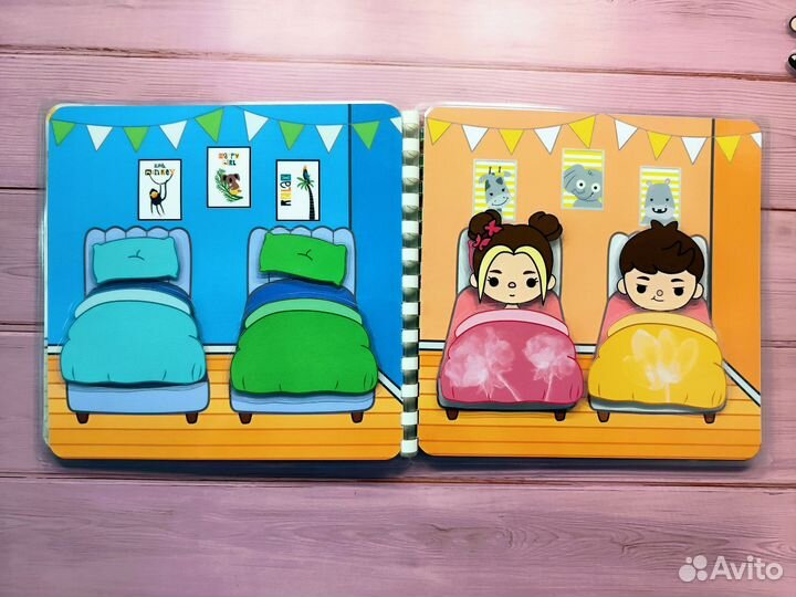 Книга на липучках Тока бока детский сад