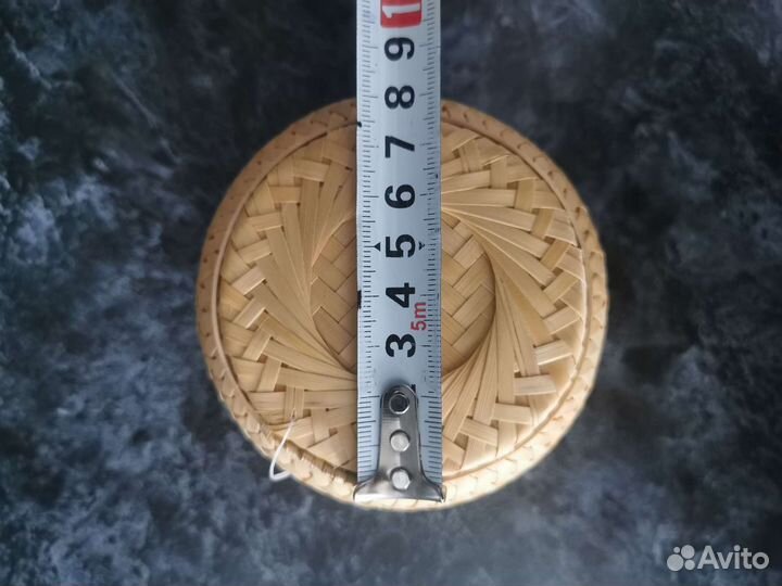 Бамбуковая плетёная корзинка шкатулка коробочка